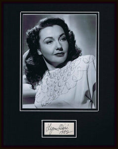 Lynn Bari Signed Framed 11x14 Photo Display 