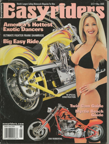 ORIGINAL Vintage May 2000 Easyriders Motorcycle Magazine #323 Bikini Cover