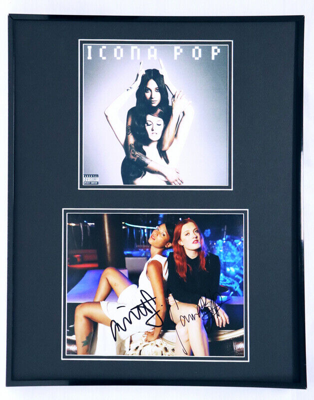 Icona Pop Signed Framed 16x20 Photo Set Caroline Hjelt Aino Jawo