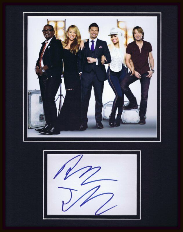 Randy Jackson Signed Framed 11x14 Photo Display AW Americal Idol w/ Nicki Minaj