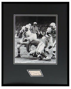 Marion Motley Signed Framed 16x20 Photo Display JSA Cleveland Browns 