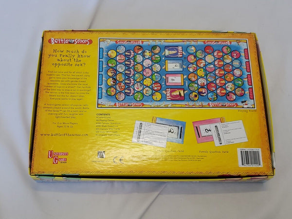 VINTAGE 1997 University Games Battle of the Sexes Board Game