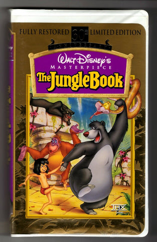 Jungle Book Disney VINTAGE VHS Clamshell Masterpiece Edition