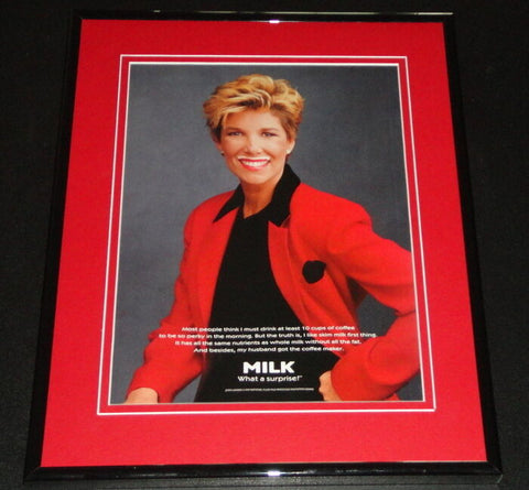 Joan Lunden 1995 Milk Mustache 11x14 Framed ORIGINAL Advertisement 