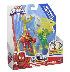 NEW SEALED 2016 Marvel Super Hero Adventures Iron Spider + Electro Figure Set