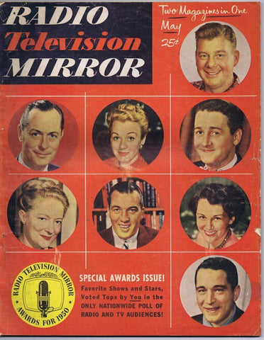 ORIGINAL Vintage May 1951 Radio TV Mirror Magazine Awards Issue