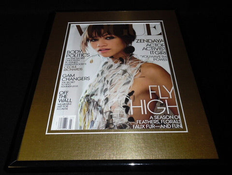 Zendaya Framed 11x14 ORIGINAL 2017 Vogue Cover Cosmo Spiderman