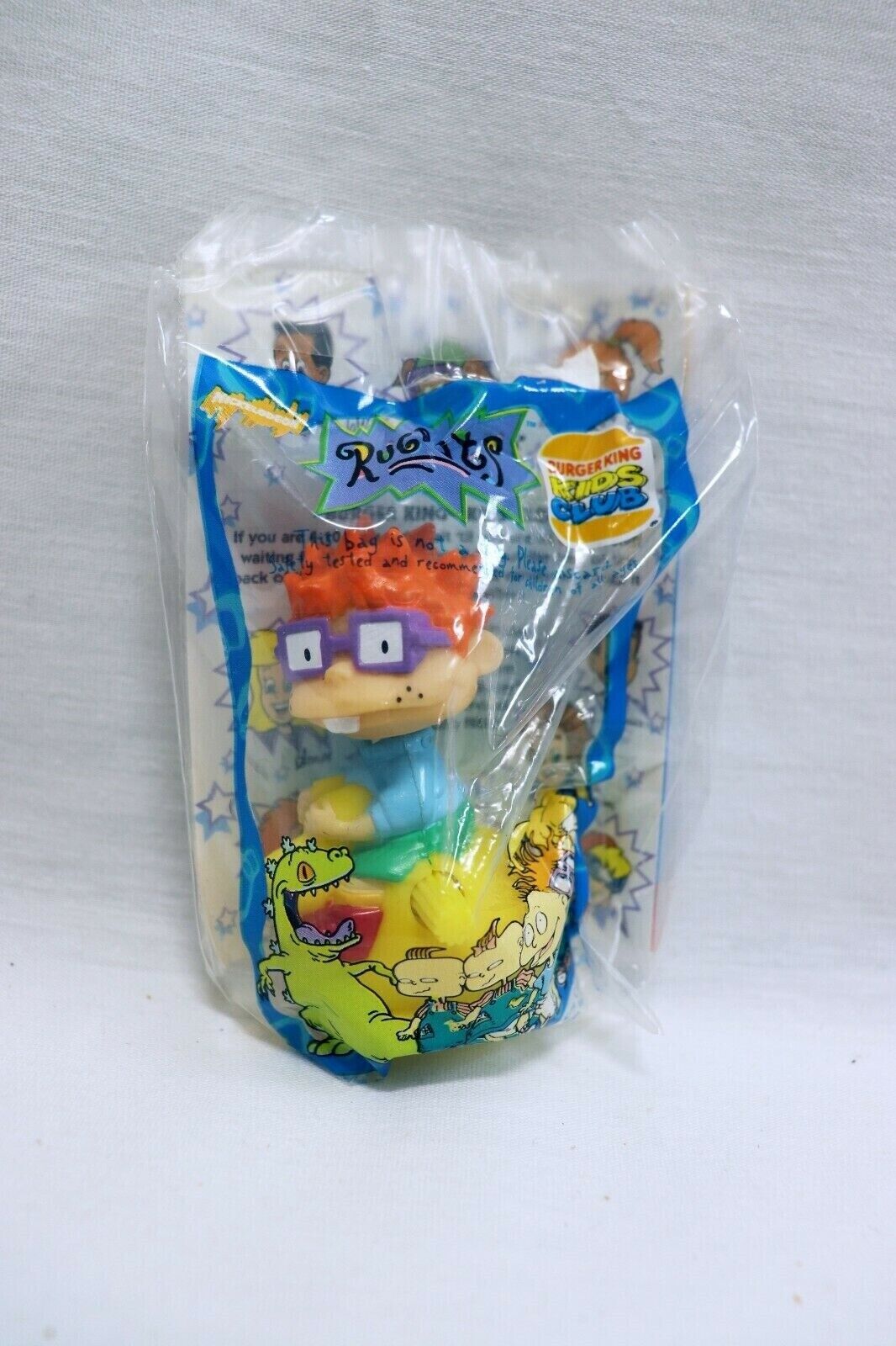 VINTAGE SEALED 1998 Burger King Rugrats Chuckie Action Figure