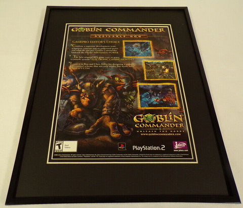 Goblin Commander 2004 PS2 Framed 11x14 ORIGINAL Advertisement 