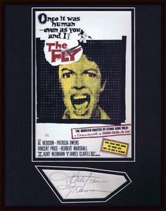 Kathleen Freeman Signed Framed 11x14 The Fly Poster Display JSA