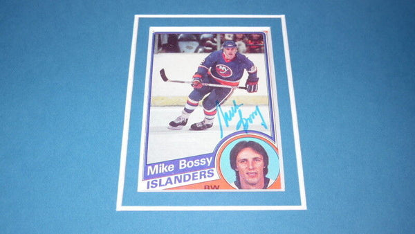 Mike Bossy Signed Framed 16x20 Photo Display NY Islanders D