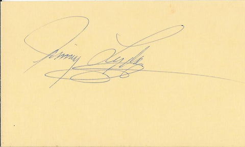 Jimmy Lydon Signed 3x5 Index Card The Time of Your Life B