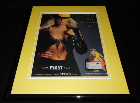 Victoria Silvstedt 2000 Pyrat Rum Framed 11x14 ORIGINAL Advertisement