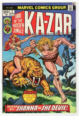 Ka-Zar #2 ORIGINAL Vintage 1974 Marvel Comics GGA