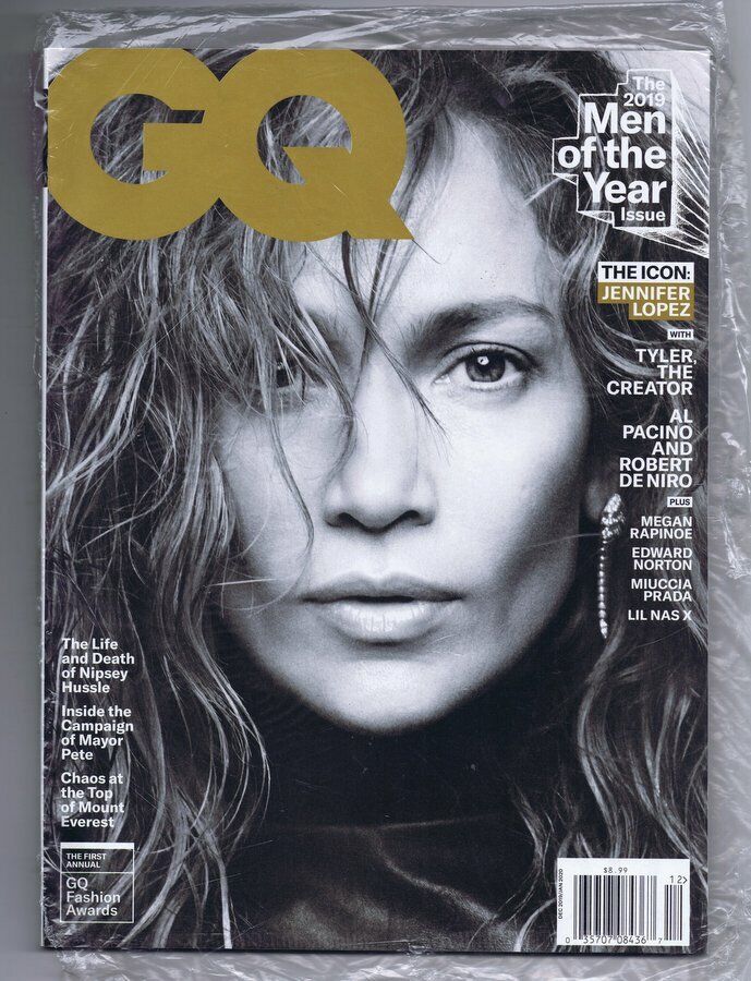 SEALED GQ Magazine December 2019/January 2020 Jennifer Lopez Men of the Year