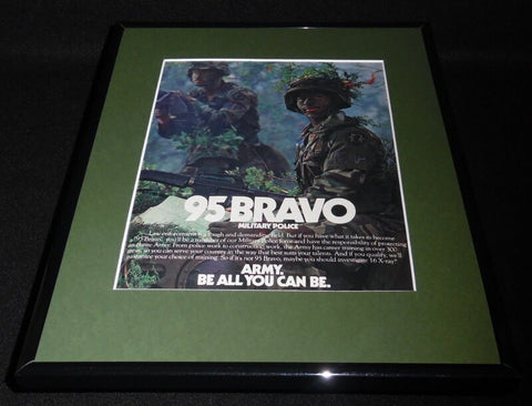 1989 U.S. Army 11x14 Framed ORIGINAL Vintage Advertisement