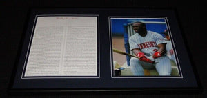 Kirby Puckett Minnesota Twins Framed 12x18 Photo Display