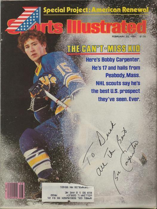 Bob Bobby Carpenter Signed February 23 1981 Sports Illustrated Full Magazine B