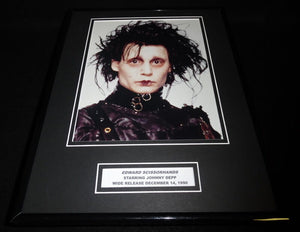 Edward Scissorhands Johnny Depp Framed 11x14 Photo Display