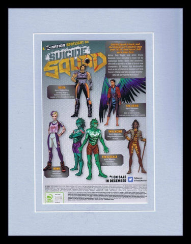 2019 Suicide Squad DC Comics Framed 11x14 ORIGINAL Vintage Advertisement 