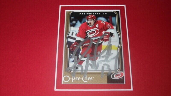 Ray Whitney Signed Framed 11x17 Photo Display Hurricanes