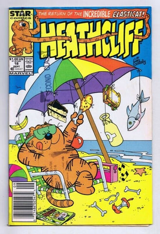 Heathcliff #18 ORIGINAL Vintage 1987 Marvel Comics 