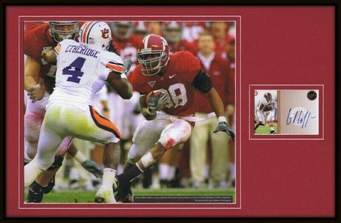 Glen Coffee Signed Framed 11x17 Rookie Card & Iron Bowl Photo Display Alabama PP