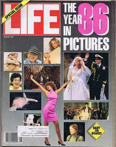 ORIGINAL Vintage Life Magazine January 1987 Year in Pictures Whitney Houston