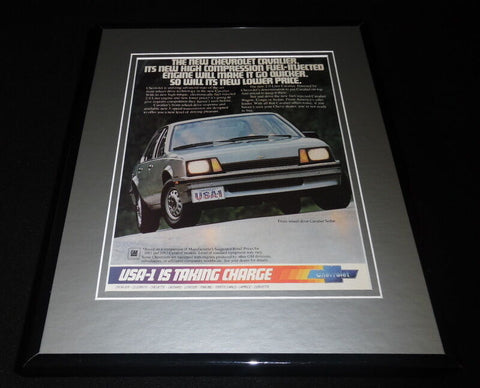 1982 Chevrolet Cavalier Framed 11x14 ORIGINAL Vintage Advertisement