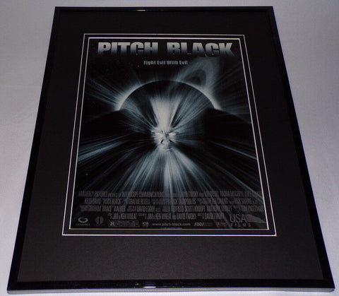 Pitch Black 2000 Vin Diesel Framed 11x14 ORIGINAL Vintage Advertisement