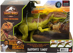 NEW SEALED 2021 Jurassic World Roar Attack Baryonyx Limbo Camp Cretaceous Figure