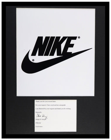 Phil Knight Signed Framed 11x14 Photo Display Nike Founder