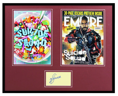 Will Smith Signed Framed 16x20 Photo Display AW Suicide Squad Deadshot