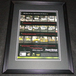 Project Gotham Racing 2001 XBox 11x14 Framed ORIGINAL Advertisement