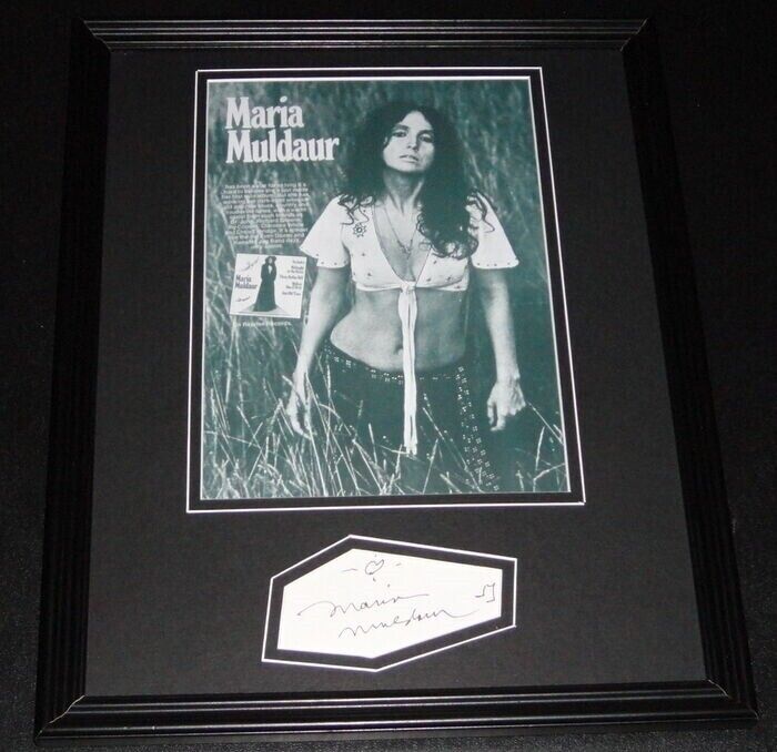 Maria Muldaur Signed Framed 11x14 Photo Display 