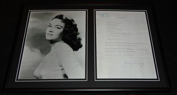 Kathryn Crosby Signed Framed Vintage Toffee Bars Recipe & Photo Display 