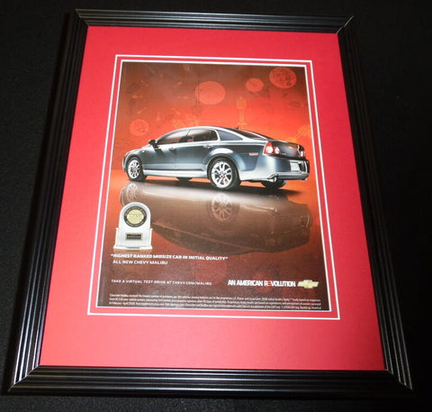 2008 Chevrolet Malibu Framed 11x14 ORIGINAL Vintage Advertisement 