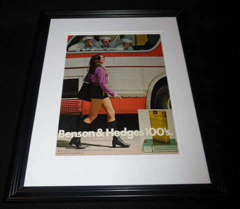 1971 Benson & Hedges 100s Cigarettes Framed 11x14 ORIGINAL Advertisement