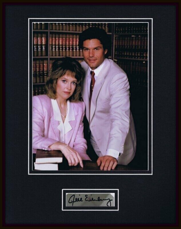 Jill Eikenberry Signed Framed 11x14 Photo Poster Display LA Law w/ Harry Hamlin