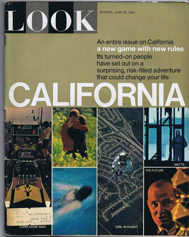 ORIGINAL Vintage Look Magazine June 28 1965 California