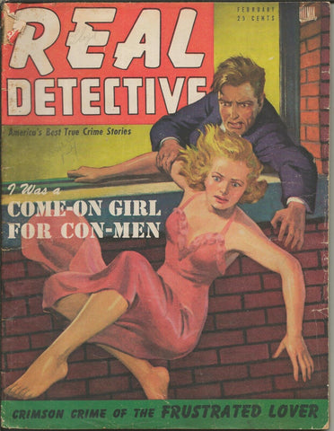 ORIGINAL Vintage Feb 1947 Real Detective Magazine GGA 