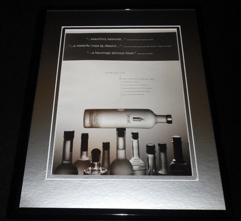 2004 Level Vodka 11x14 Framed ORIGINAL Vintage Advertisement