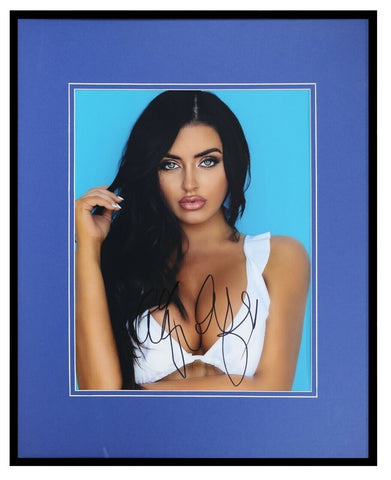 Abigail Ratchford Signed Framed 16x20 White Bikini Photo Display AW