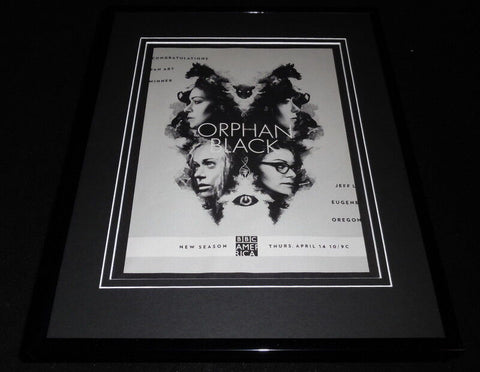 Orphan Black 2016 BBC America 11x14 Framed ORIGINAL Advertisement 