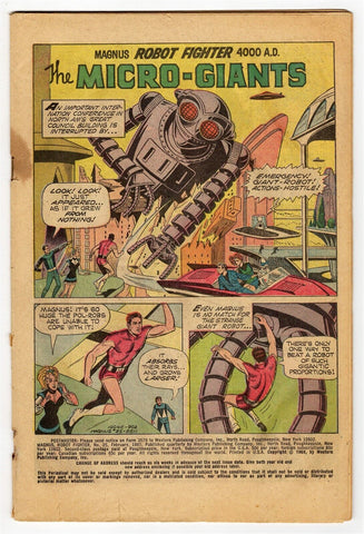 Magnus Robot Fighter #25 ORIGINAL Vintage 1969 Gold Key Comics 