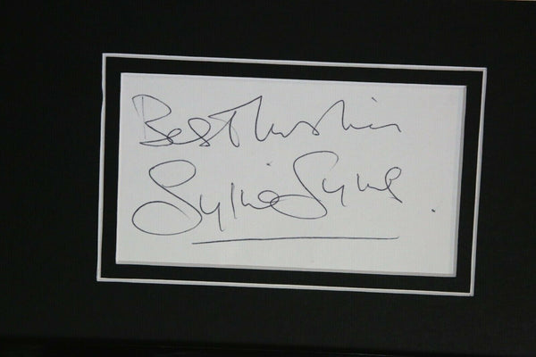 Sylvia Syms Signed Framed 16x20 Photo Display Expresso Bongo