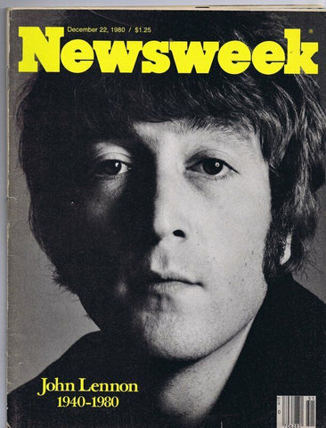 ORIGINAL Vintage December 22 1980 Newsweek Magazine John Lennon