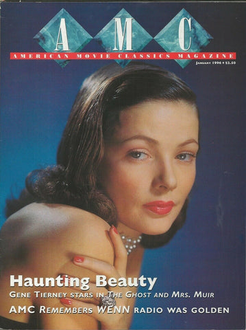 ORIGINAL Vintage Jan 1996 AMC Magazine Gene Tierney Doris Day Rock Hudson