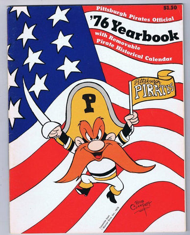 ORIGINAL Vintage 1976 Pittsburgh Pirates Yearbook Yosemite Sam Bob Clampett