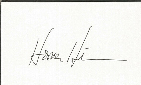 Homer Hickam Signed 3x5 Index Card Rocket Boys 